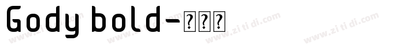 Gody bold字体转换